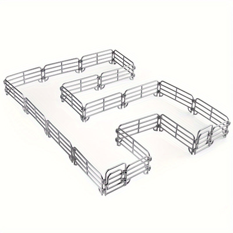 Gray PVC Farm Fence Set for Sandbox & Dollhouse