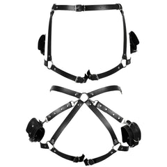 Punk Waist Harness Belt Leather Lingerie Leg Body Garter Gothic