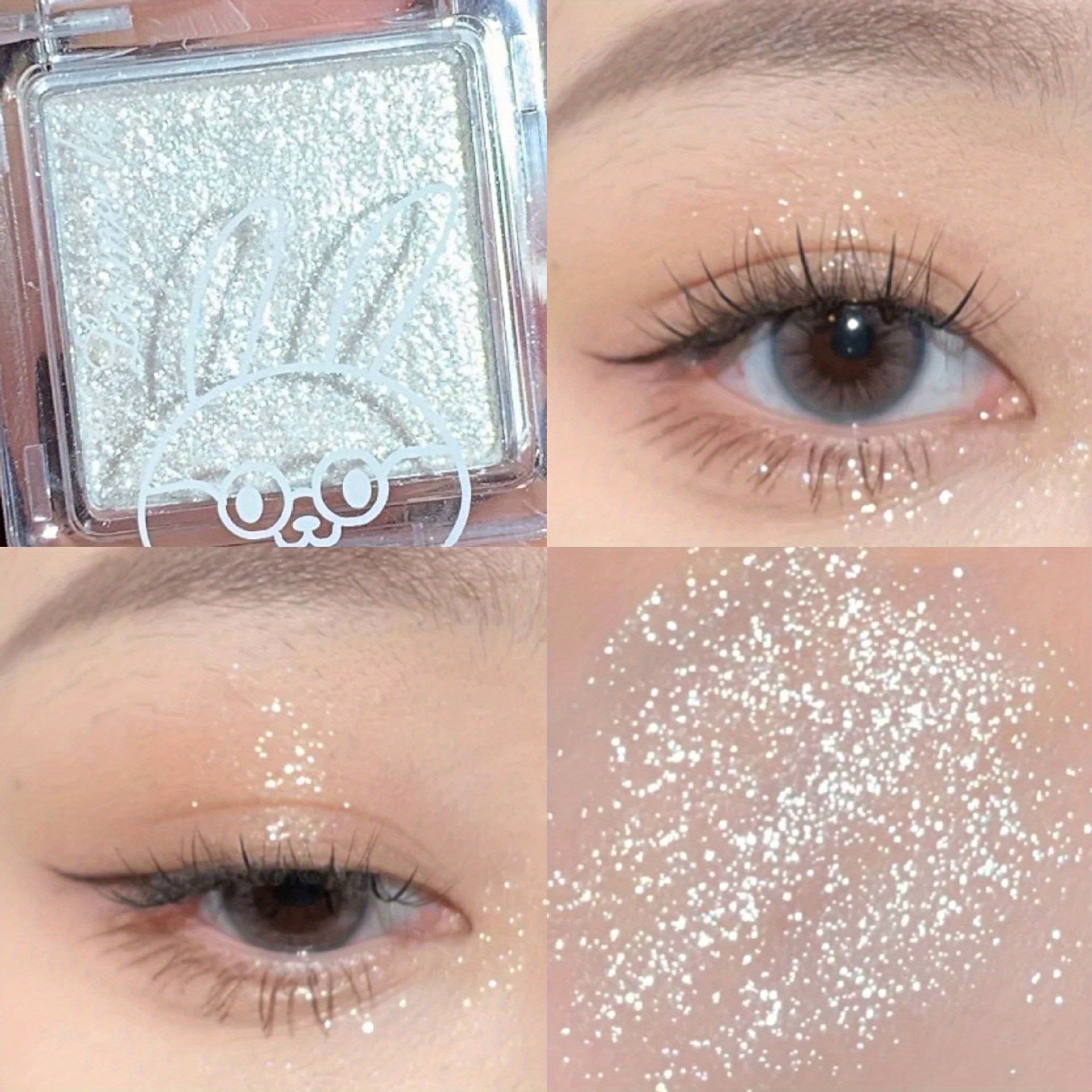 Monochrome Eyeshadow Palette Pearly Glitter Powder