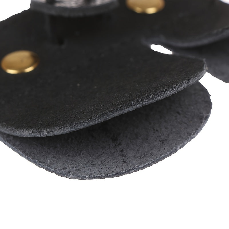 1pc Three Layer Archery Finger Tab Cowhide Finger Guards