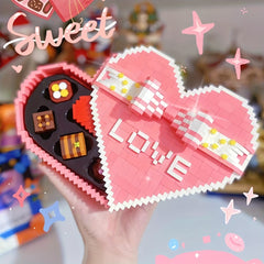 Romantic Heart Puzzle Box - Building Block Design