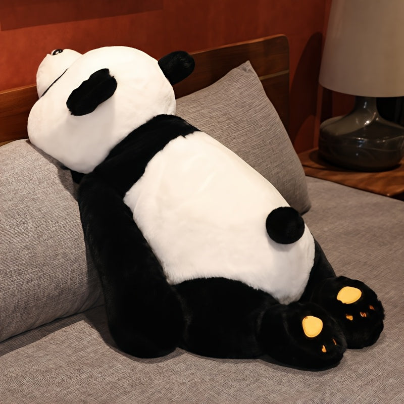 Panda Plush Toy Soft Polyester Stuffed Animal with Yellow Ears