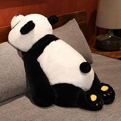 Panda Plush Toy Soft Polyester Stuffed Animal with Yellow Ears