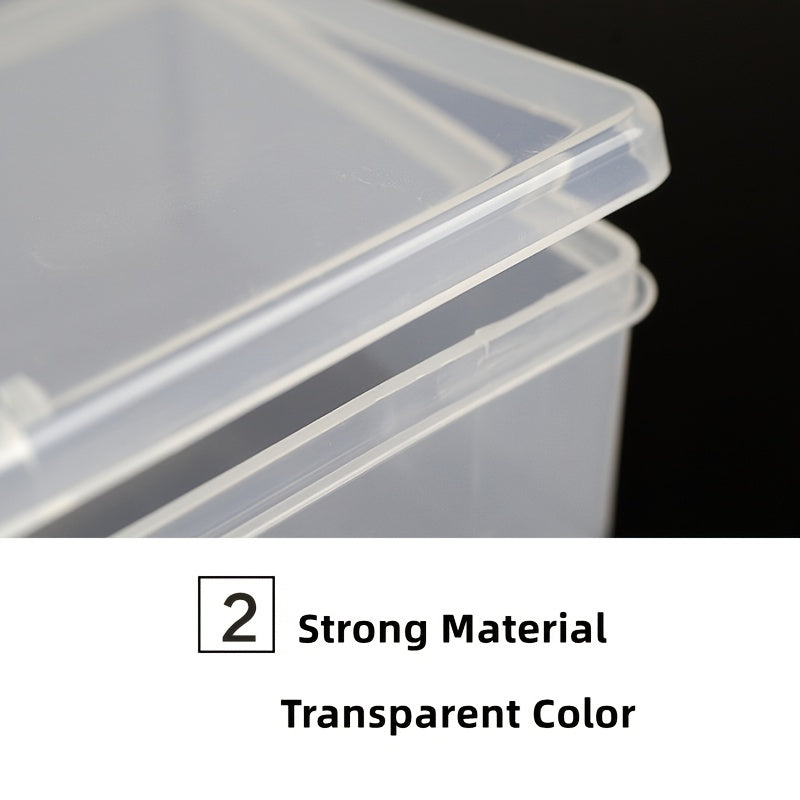 Transparent Storage Box for Nail Tools and Cosmetics