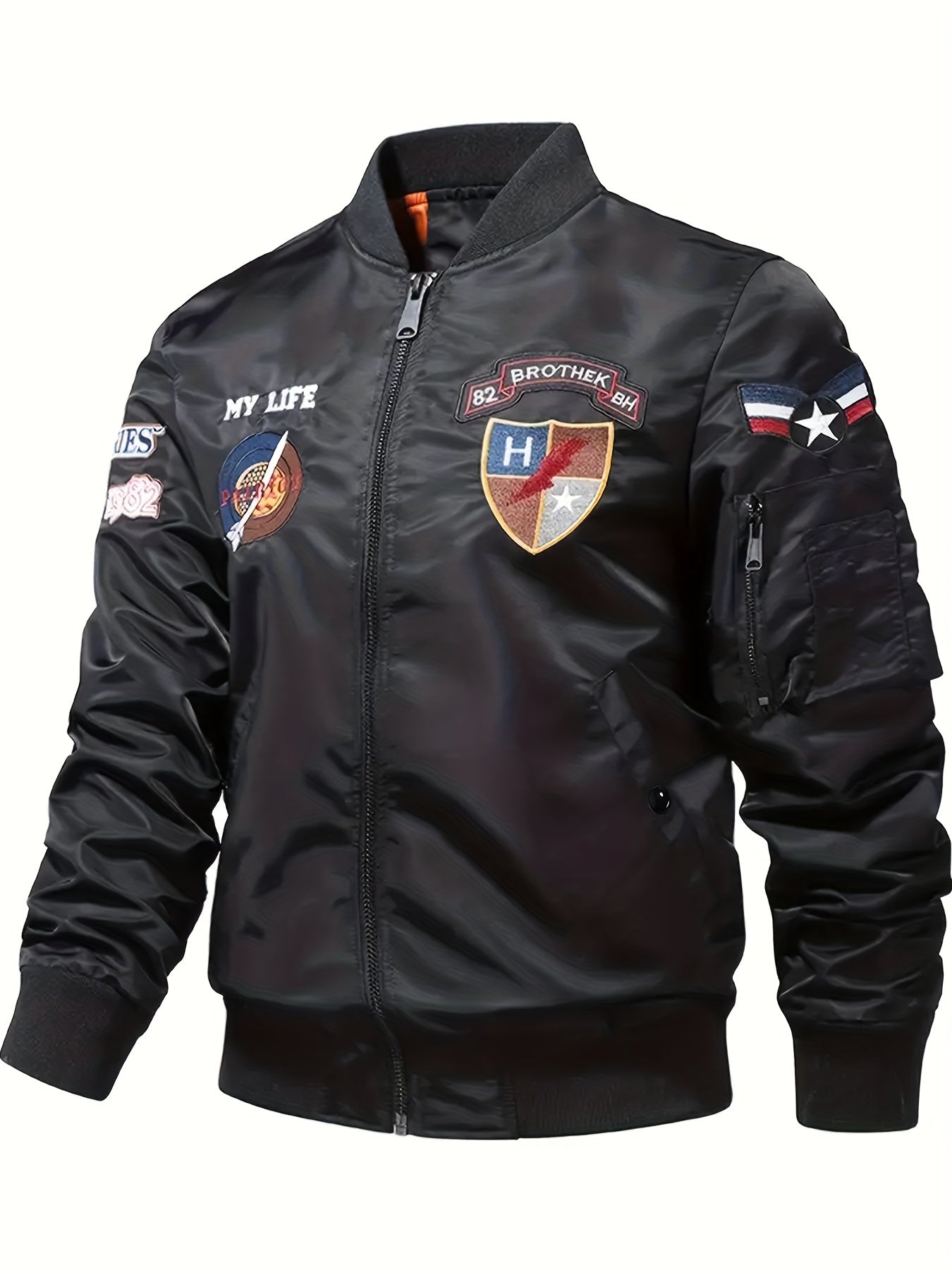 Men's Slim Fit Zip Up Sports Jacket