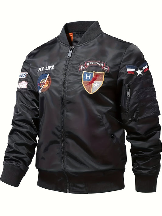 Men's Slim Fit Zip Up Sports Jacket