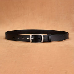 Men's Leather Belt Pin Buckle Jeans Belt Versatile Casual Pants Belt