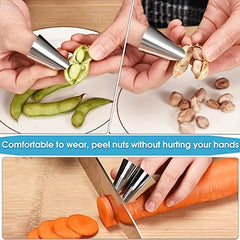 6pcs Stainless Steel Finger Guard Protector Set