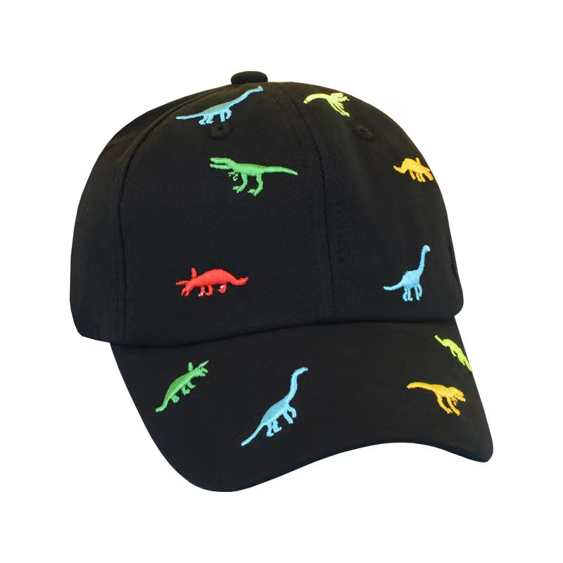 Kids Dino Embroidery Baseball Cap Boys Girls