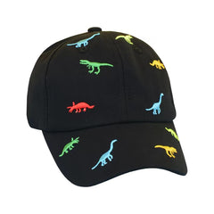 Kids Dino Embroidery Baseball Cap Boys Girls