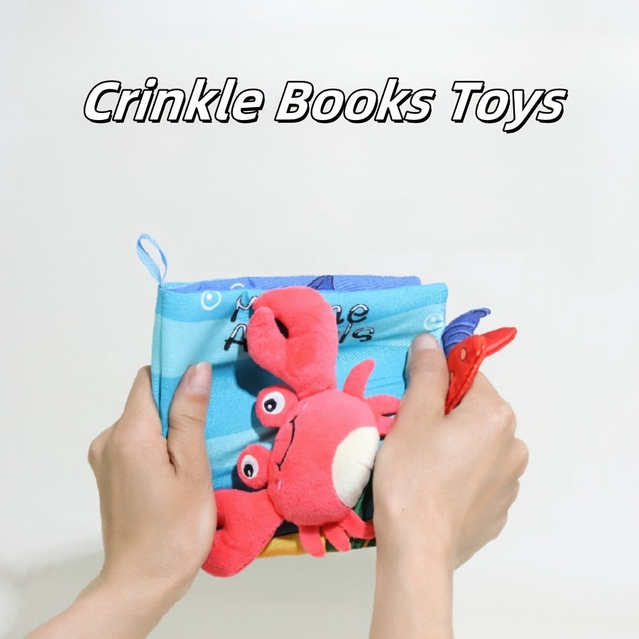 Soft Crinkle Busy Books Interactive Cloth Toy for Early Development
