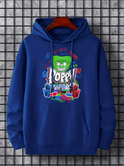 Vintage Graphic Print Hoodie Men's Pullover Hooded Sweatshirt