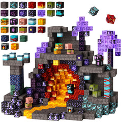 Magnetic Building Blocks 200pcs Devil'S Cave Educational Toy Set Ages 3+