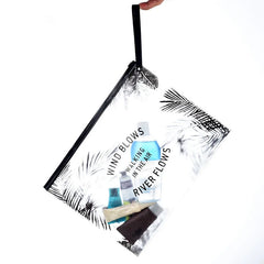Clear Waterproof Cosmetic Bag Small Large PVC Makeup Bath Wash Organizer Set