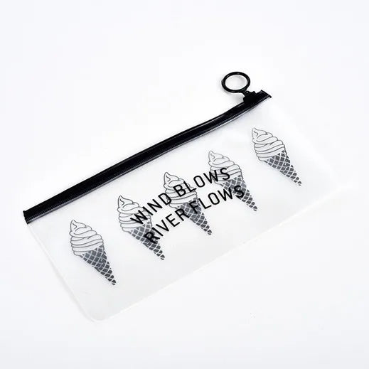Clear Waterproof Cosmetic Bag Small Large PVC Makeup Bath Wash Organizer Set