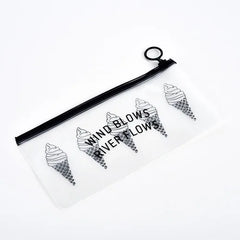 Clear Waterproof Cosmetic Bag Small Large PVC Makeup Bath Wash Organizer Set