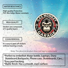 Gas Monkey Garage Round Sign Sticker
