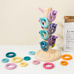 Wooden Rainbow Macaron Shape Sorting Toy