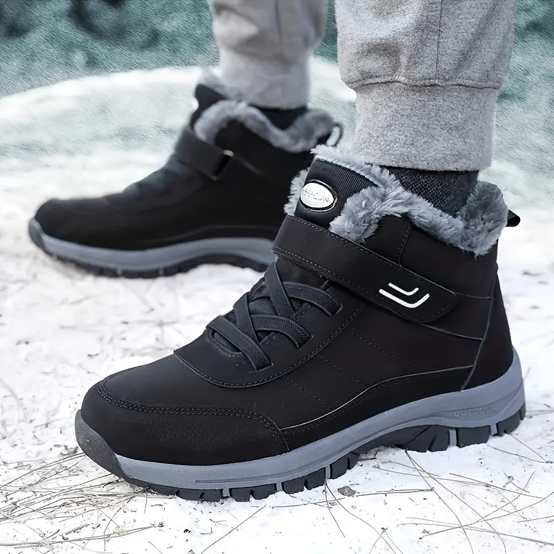 Women's Thermal Snow Boots with Hook & Loop Fastener
