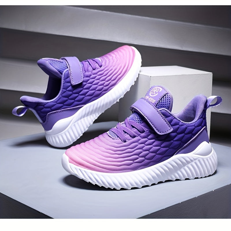 Casual Gradient Sneakers For Girls Lightweight Non slip Running Shoes