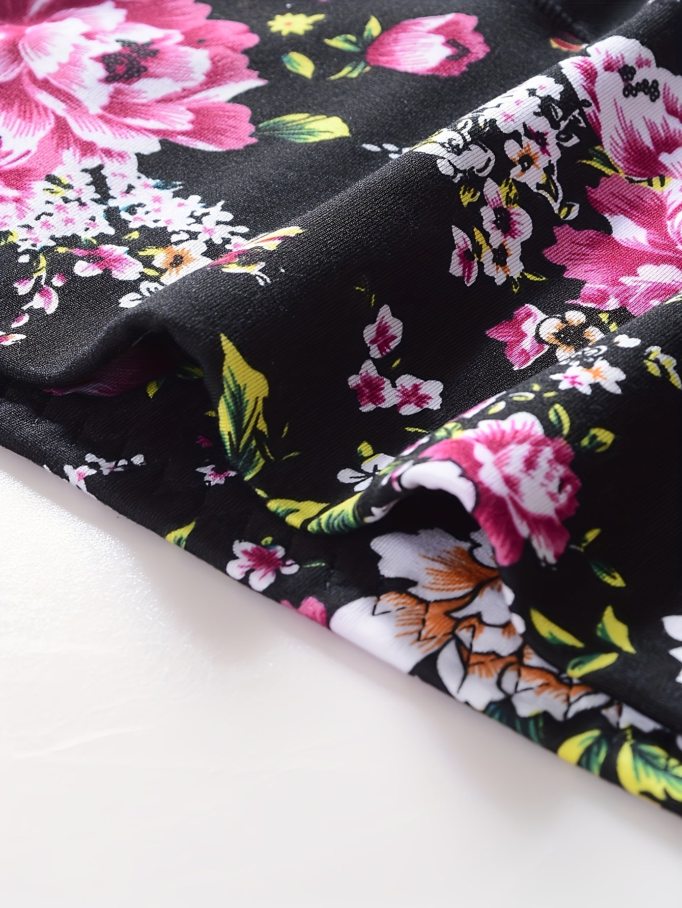 5pcs Floral Print Briefs Comfy & Stretchy Intimates Panties