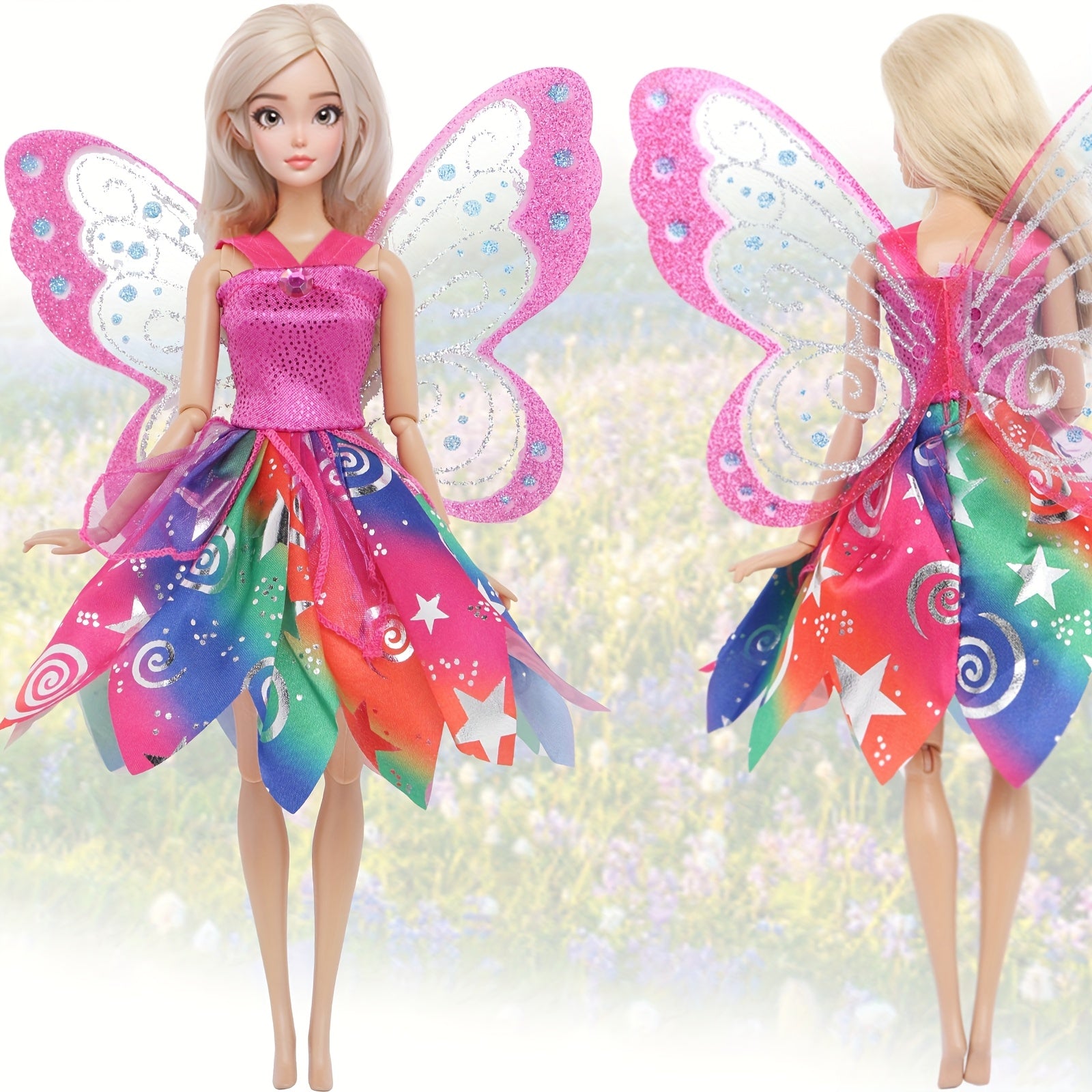 Butterfly Wing Cosplay Dress Accessory for 11.5 Inch Dolls