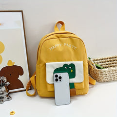 Cartoon Crocodile Kindergarten Bag Boys And Girls Schoolbag