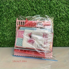 Dollhouse Mini Double Slide Bed Home Decor Play Princess Room Graduation Gift
