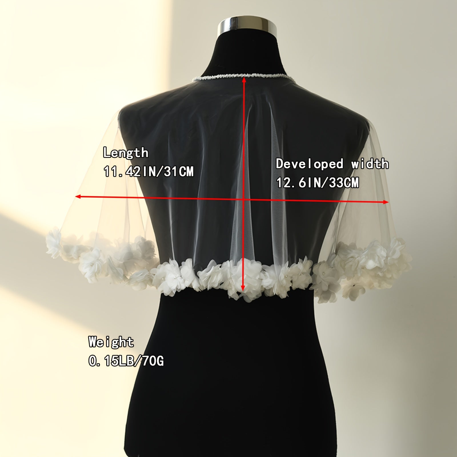 Bridal Shawl Soft Tulle Wedding Accessory Women s