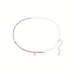 Colorful Tassel Bead Waist Chain Bohemian Style Body Chain