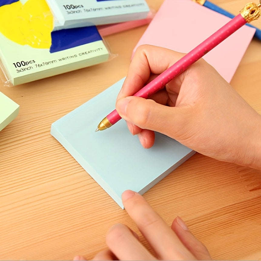 100 Sheets Colorful Sticky Notes for Students