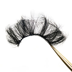 25mm Dramatic Faux Mink Lashes - Volume Long Fluffy Natural