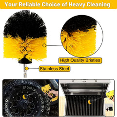 4 Piece Drill Brush Attachment Set Power Scrubber Cleaning Kit