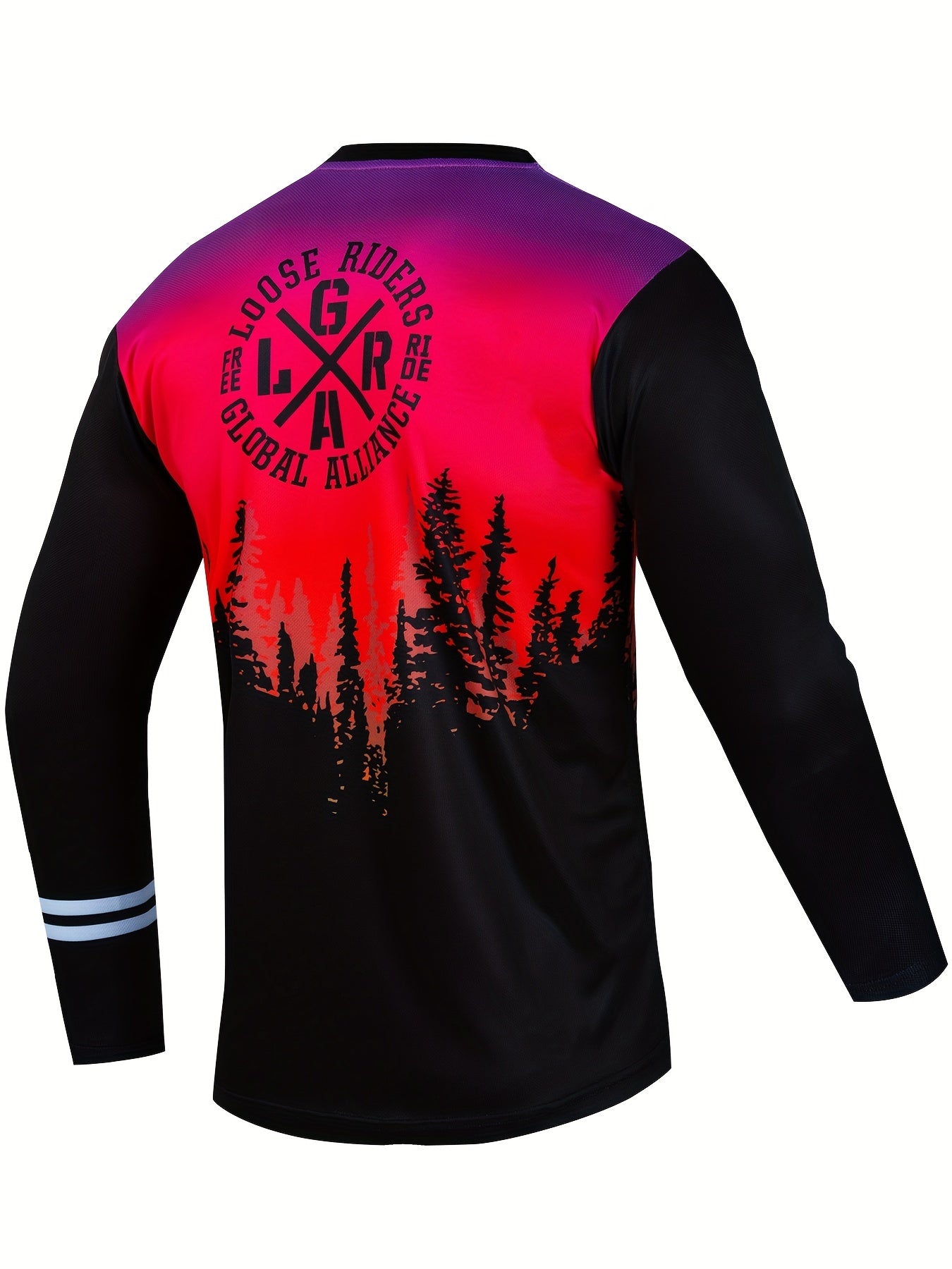 LOOSE RIDERS Jungle Pattern Men's Long Sleeve Motorcycle Off road T shirt