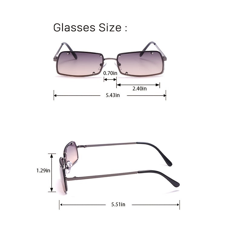 Square Small Frame Sunglasses Sunshade Driving Glasses