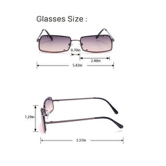 Square Small Frame Sunglasses Sunshade Driving Glasses