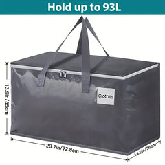 Large Capacity Collapsible Moving Bag Heavy Duty Strong Zippers & Handles