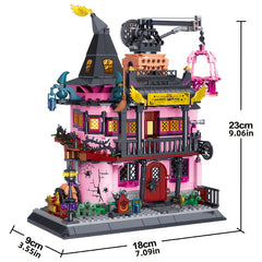 1022pcs Medieval Castle Magic Laboratory Building Block Toy Set