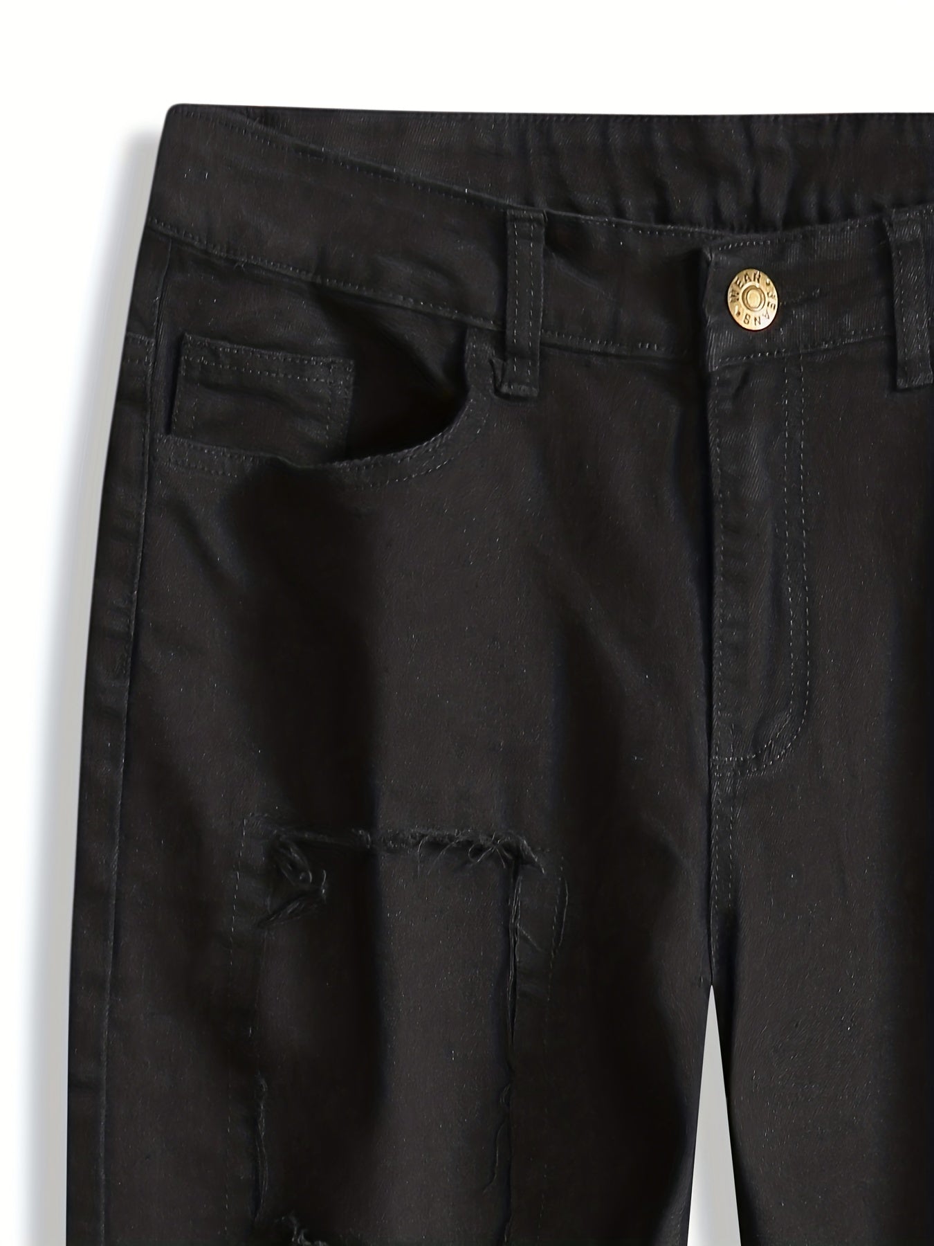 Men's Casual Street Style Stretch Jeans With Pockets
