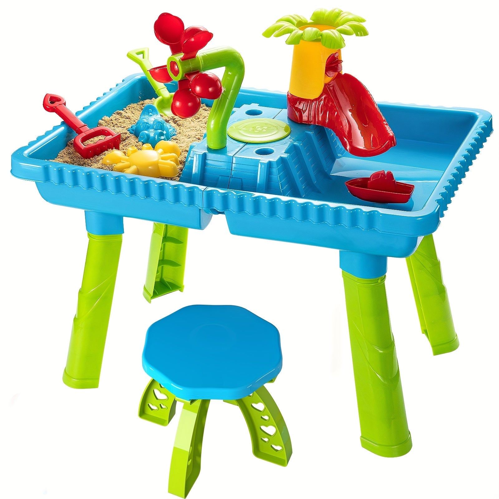 TEMI Kids Beach Toys Activity Sensory Play Table Outdoor Water Activity Tables