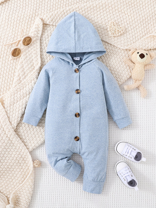 Hooded Romper for Baby Boys and Girls