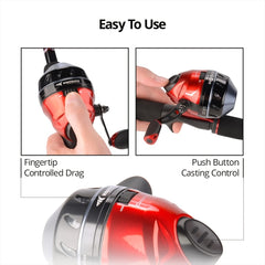 KastKing Cadet Spincast Fishing Reel Easy Push Button