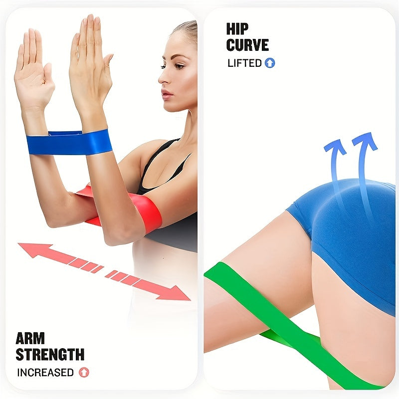 Yoga Resistance Bands Elastic Exercise Tension Bands Home Gym Outdoor