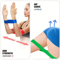 Yoga Resistance Bands Elastic Exercise Tension Bands Home Gym Outdoor