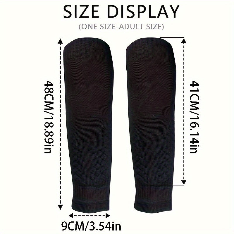 Football Calf Sleeves Protector Shin Guard Sock Men Women