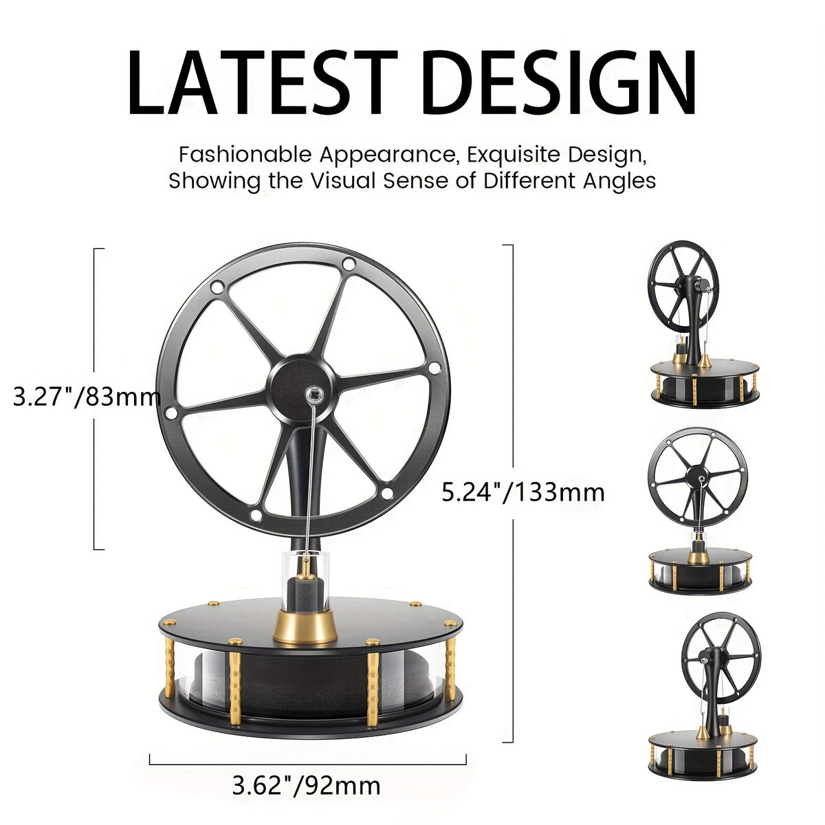 DIY Low Temp Stirling Engine Model Educational Brass Aluminum Adult