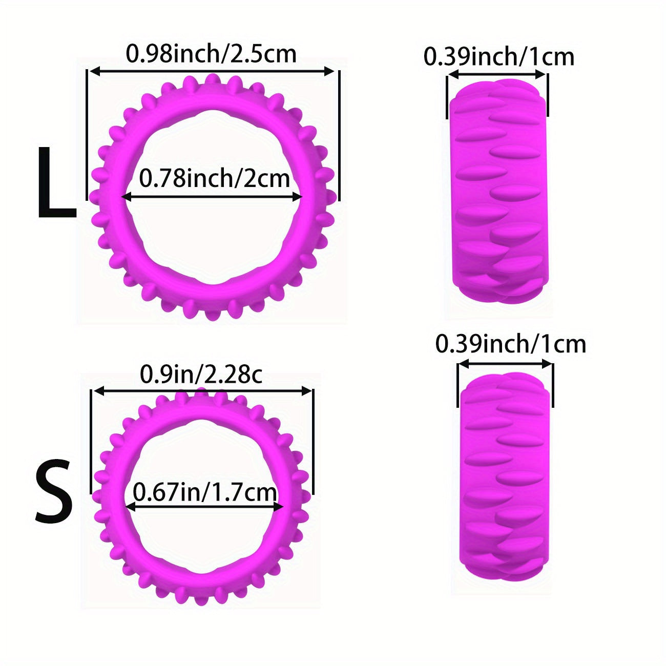 Silicone Sensory Fidget Rings Mixed Colors Durable Non Toxic Decompression Toys