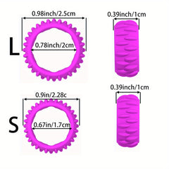 Silicone Sensory Fidget Rings Mixed Colors Durable Non Toxic Decompression Toys