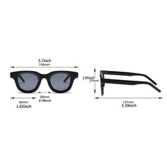 Vintage Oversized Oval Sunglasses Women Sun Protection Tinted Lenses