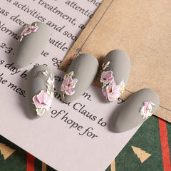 3D Flower Nail Art Stickers Self Adhesive Nail Decals
